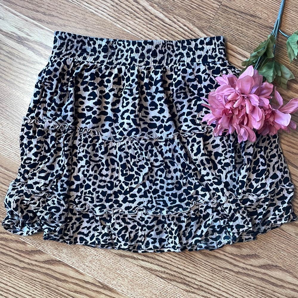 Closet Candy leopard print mini skirt